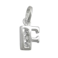 AnhäNger Buchstabe F Mit Zirkonia Aus Echtem 925 Silber Damen SilberanhäNger