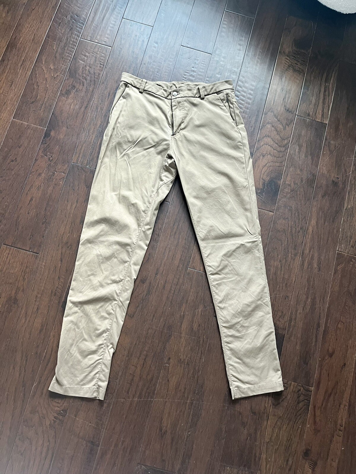 Lululemon Mens ABC Classic Fit Warpstreme Pants Khaki… - Gem