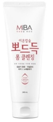 Miba Ion Calcium Total Cleansing foam 240ml Peeling Pore Black Head 