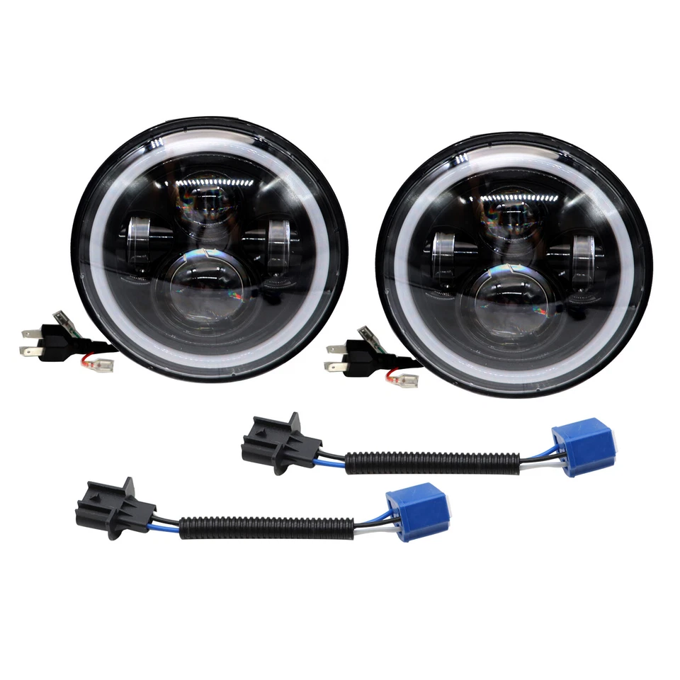 Kit combinado de faros LED halo DRL y luces antiniebla de 4" para Hummer H2 H3T 06-10 de 7 pulgadas Foto 3 de 4