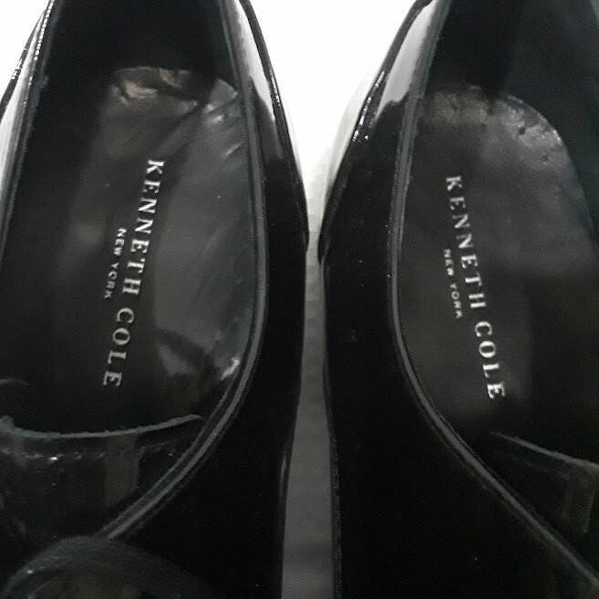 Kenneth Cole New York Keep T-Rack Mens Black Patent Leather Lace Up Oxfords 9.5M Kenneth Cole New York Keep T-Rack Mens Black Patent Leather  main image 2
