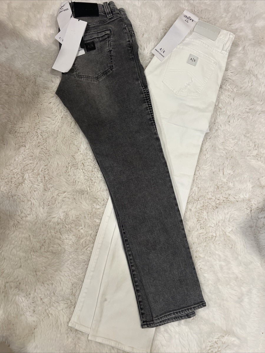 Armani Exchange A|X 5 Pockets Men's Skinny Biker Stretch Cotton