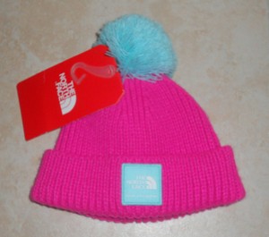 the north face baby box logo pom beanie