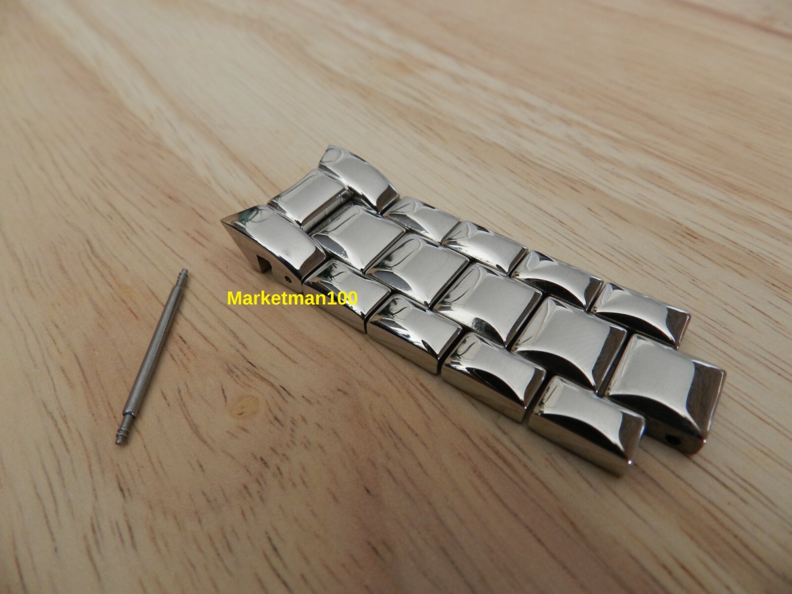 Silver Top 5 Fixed Links to fit AR0647/AR0680 Armani Men's Watch Strap