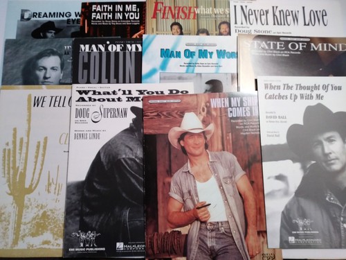 NOS 1984-1994 Male Artist Country Music Sheet Music P/V/G CHOOSE 1 OR MORE