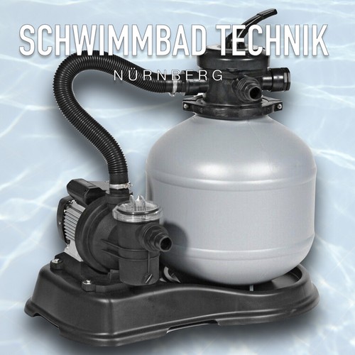 Sandfilteranlage 6m³ Sandfilter Schwimmbadpumpe Pumpe Poolpumpe Poolmotor - Bild 1 von 5
