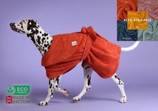 UK Made Dog Bathrobe Towel Bath Robe Pet Super Absorbent Drying Coat XS-XL