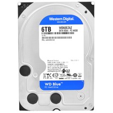 Western Digital WD Blue 6TB WD60EZAZ 5400 RPM 256MB Sata III 3.5" Inch