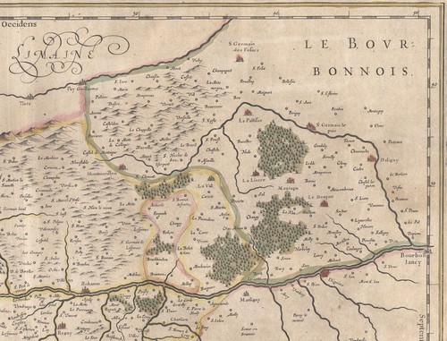 Landkarte "Lionnois, Wald, Beaviolois et Masconnois" (Rhône-Loiretal) Blau, 1645 - Bild 4 von 7