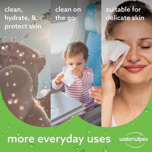 Hydrating Baby Wipes Aloe Vera 99% Purified Water 120 Count Hypoallergenic New - Picture 6 of 10