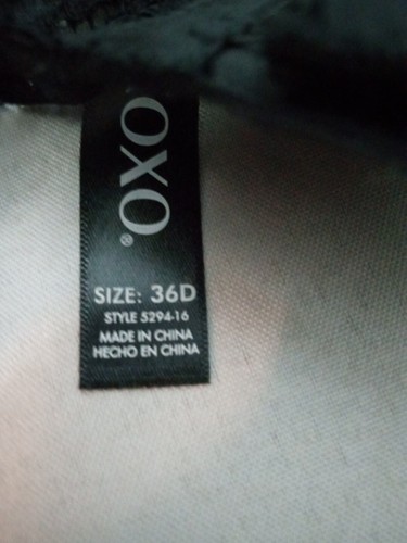 XOXO Intimates Bra Size 36D Black Women's Everyday Sexy (48) - Picture 5 of 9