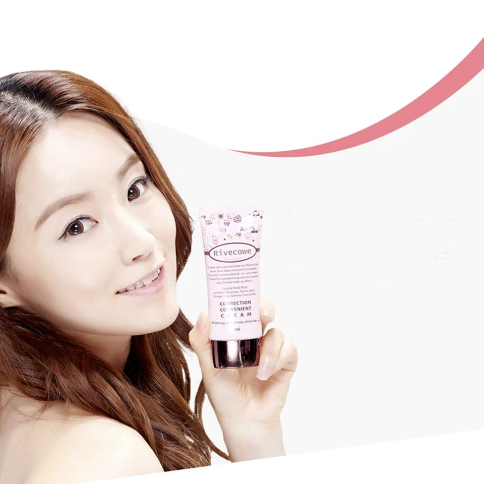 Rivecowe CC Crema 40 ml Cuidado de la Piel FPS43 Antiarrugas Blanqueamiento Regalo Gratis Foto 3 de 4