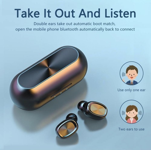 Bluetooth Wireless Headphones Earphones Mini In-Ear Pods iPhoneAndroid⭐️⭐️⭐️⭐️⭐️ - Picture 3 of 6