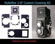 Camera Replacement Skin Cover Leather w/VIDEO ins - Rolleiflex 3.5F Japan 1075