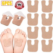 6PCS U Shaped Felt Pads Horseshoe Metatarsal Pads Callus Forefoot Foot Pads