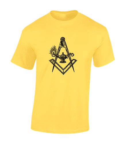 ANCIENT SQUARE AND COMPASS MENS T SHIRT VINTAGE MASONIC STONE MASON FASHION - Picture 19 of 28