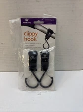 Think King Clippy Hook for Stroller Wheelchair Rollator Walker Black