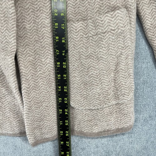 Suéter Madewell Mujer XS Cárdigan Beige Crema Espiga 100% Lana Merino - Imagen 5 de 9