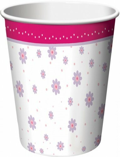 Tutu Much Fun 9oz Paper Hot/Cold Cups Girls Ballerina Birthday Party 8 Count - Picture 1 of 1