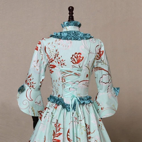 Mujeres Vintage Medieval Victoriano Vestido Renacimiento Vestidos de Baile Vestidos Disfraz - Imagen 8 de 13