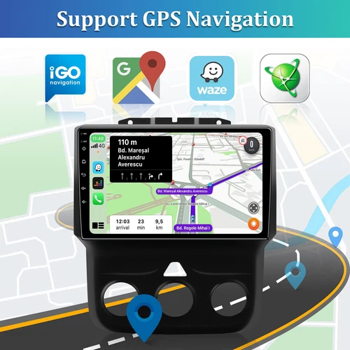 9'' Android 13 Carplay Radio Stereo GPS For Dodge Ram 1500 2500 3500 2013-18 32G - Bild 12 von 22