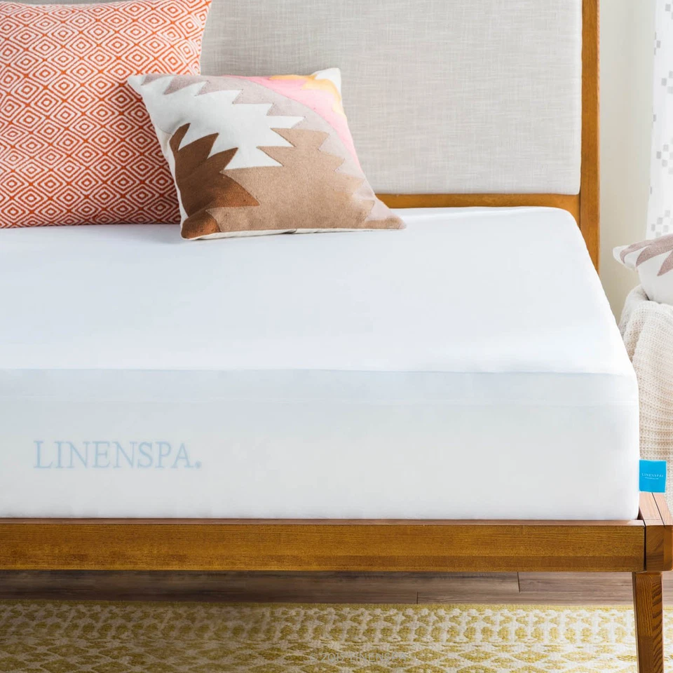 Защита для матраса с глубокими карманами водонепроницаемая подушечка для матраса гипоаллергенная защита - Изображение 2 из 4