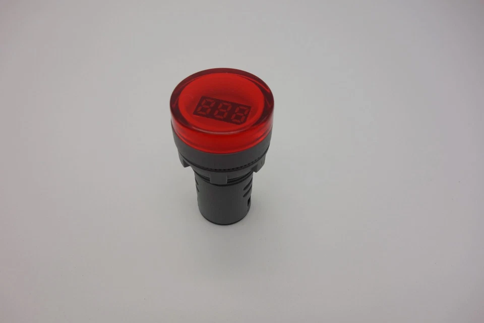 1pc 22MM RED AC 50-500V 3 digital LED Voltmeter Voltage meter Pilot Light type - Image 4 of 4