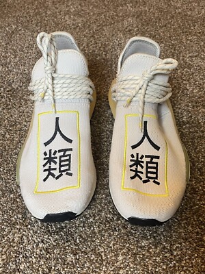 Size 10 - Adidas NMD Hu Pharrell Crystal White Clear Mint Shock