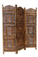 Paravento in legno dall'India abhinava