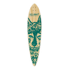 Yocaher Pintail Longboard Deck - Spirit Animal WOLF (DECK ONLY)