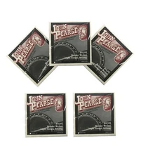 John Pearse Banjo Strings 5 Sets 80/20 Bronze Wound Light Gauge Extra Long