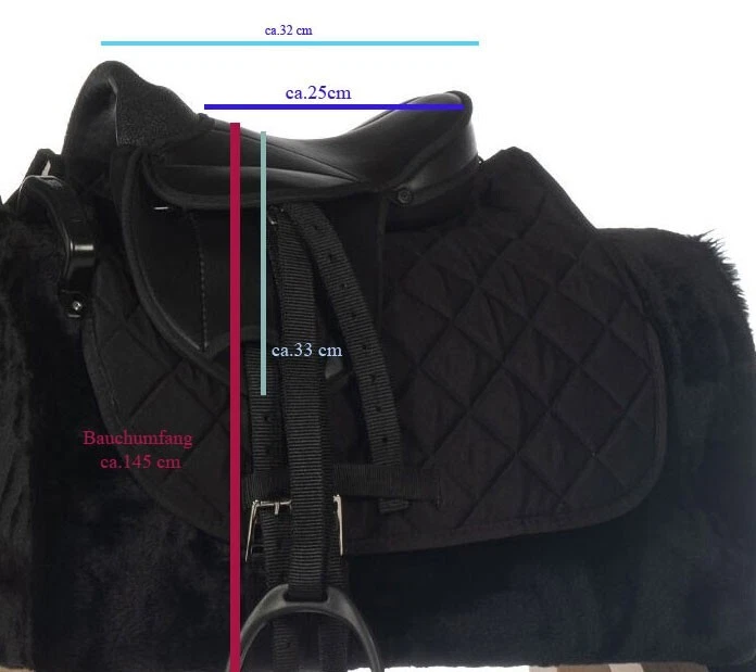 Holzpferd Sattel mit Halfter Set bis 145cm Umfang und Gratis Gerte - Bild 2 von 3