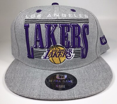 Los Angeles Lakers Ultra Game NBA Fitted Hat Cap Size Adjustable NWT MSRP $40