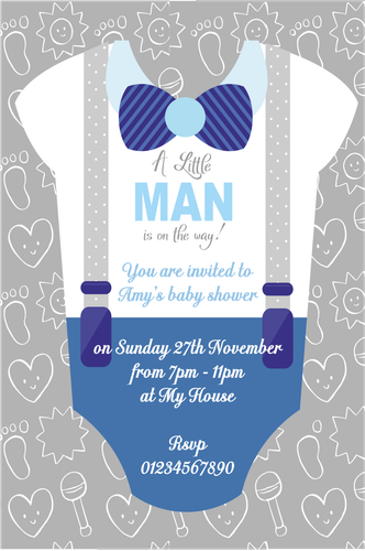 10 hermosas invitaciones personalizadas para baby shower niño o niña - Imagen 14 de 24