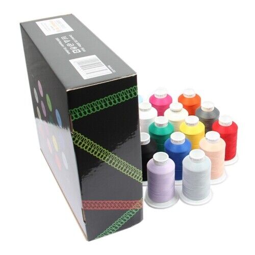 Ackermann Overlock Bauschgarn Nähgarn 16x 1.000m Box (2,18 EUR/km) - Bild 6 von 11