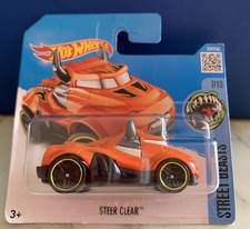 2016 Hot Wheels Steer Clear Street Beasts 7/10 Orange/Purple Short Card DHT00