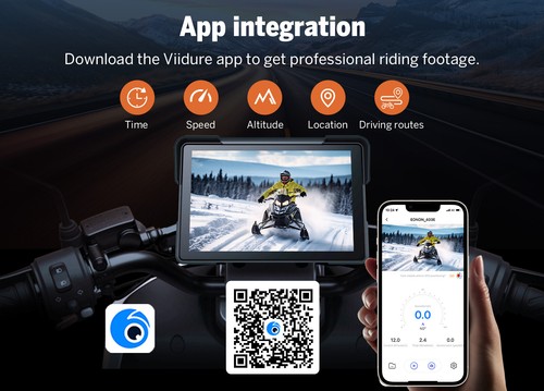 7" Wireless CarPlay Motorcycle GPS Android Auto Touch Screen IP68 Waterproof 4K - Picture 7 of 11