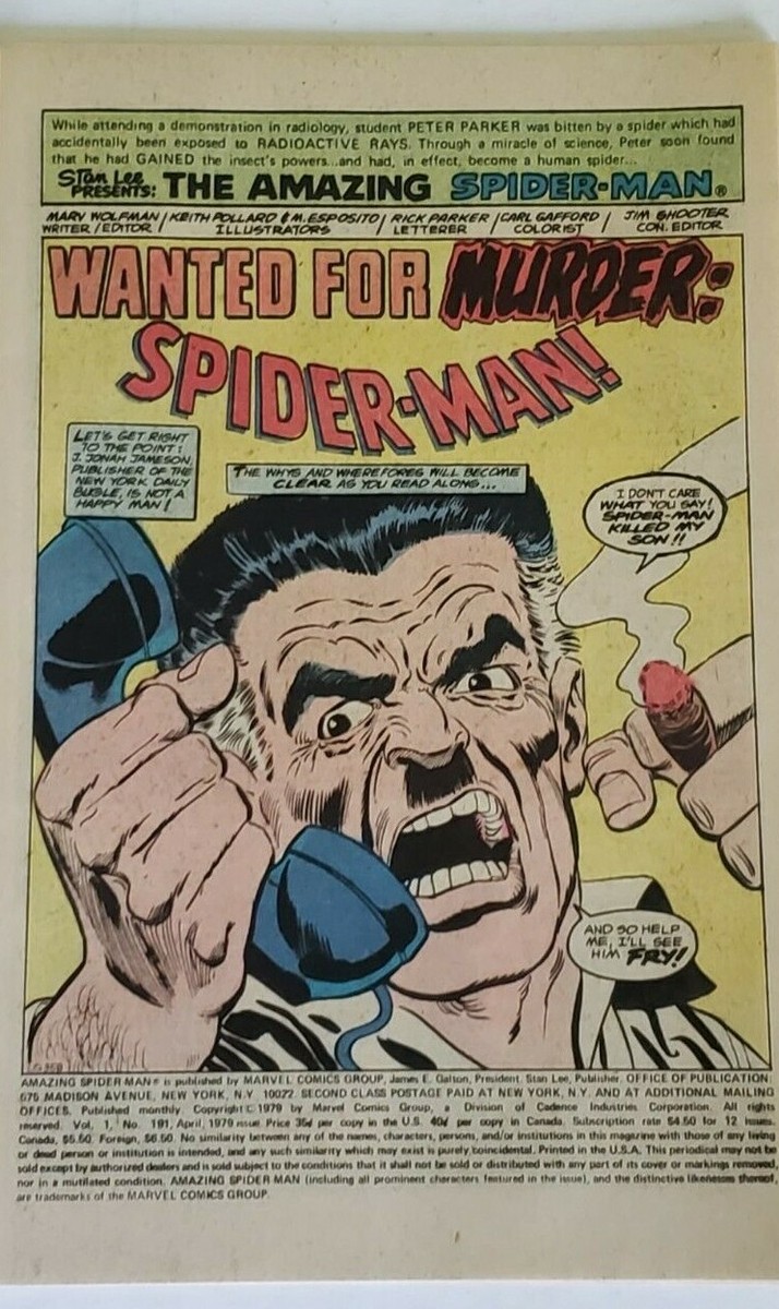 マーベル　アメコミ　Amazing Spider-Man 191 1979 Amazing Spider-Man #191 Value - GoCollect