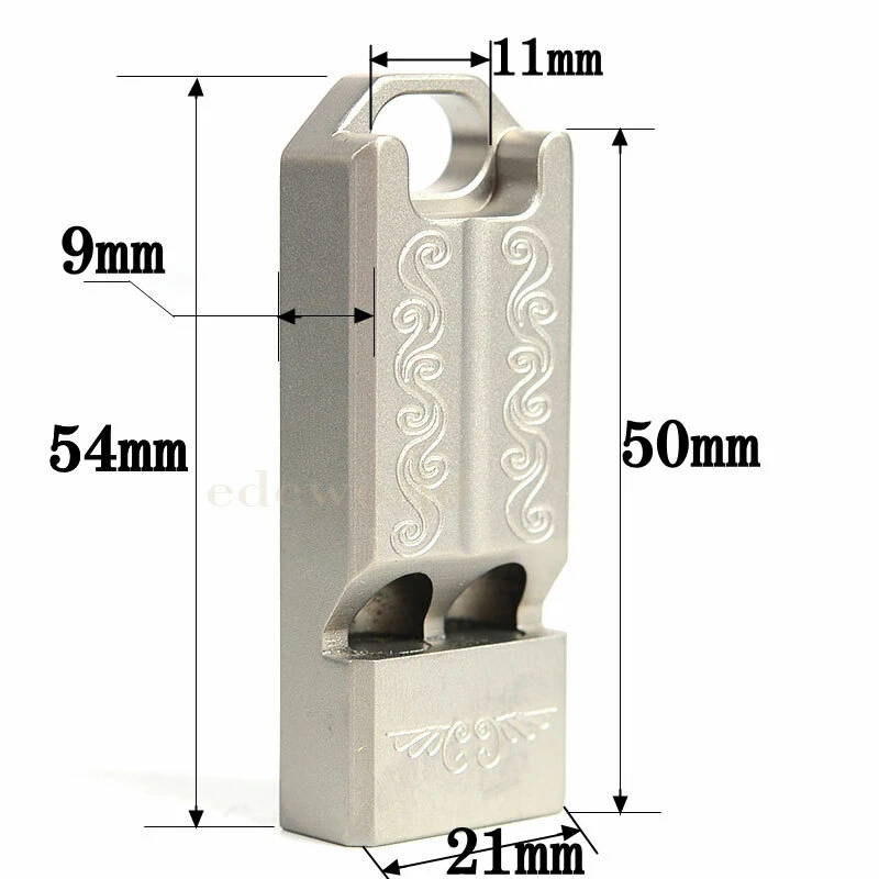 EDC TC4 Titanium Lightweight Keychain Safe Whistle Outdoor Survival Whistle Tool - Image 4 of 4