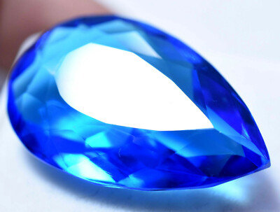 Lab Created 34.45 Ct Beautiful Blue Tanzanite Top Quality GGL Certified Gemstone