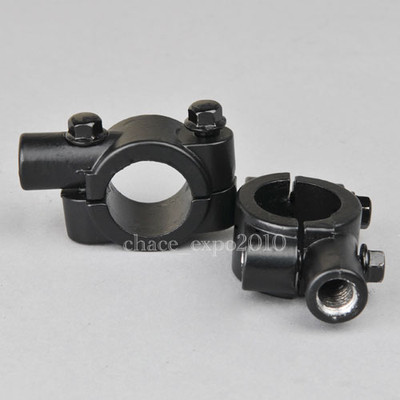 Motorcycle RearView 7/8 Handle Bar Mirror Mount Holder Clamp Adaptor 10MM Thread