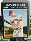 MIKE TROUT HIGH NUMBER SP 2020 TOPPS HERITAGE CARD #466 ANGELS SHORT PRINT