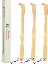 Wooden Bamboo Back Scratcher, 17 Inch Long Handle Back Scratchers for Adults Men