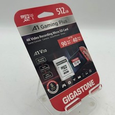 Gigastone 512GB A1 Gaming Plus A1V30 microSD Card - Brand New
