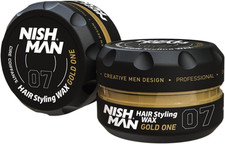 NISHMAN Hair Styling Wax for Men 07 - Gold One 150G - Gold One Scent - Natural S