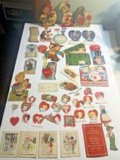 100+ Vintage Valentine's Day Die-Cuts-Mechanicals-Stand-ups Lace Hearts Whitney