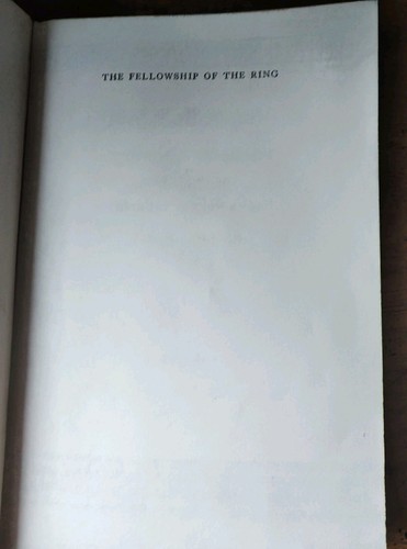 THE FELLOWSHIP OF THE RING 1965 2nd Edition Book With Map Houghton Mifflin LOTR - Picture 6 of 18