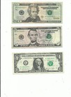 3 Circulated **STAR NOTES** $1, $5 & $20 Dollar Bills As in scan.-FREE SHIPPING! — photo 1