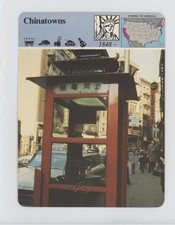 1979-80 Panarizon Story of America Deck 34 Printed in Italy Chinatowns n1u