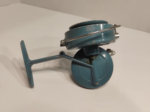 Mulinello da Pesca Spin-Master Vintage Metallo Blu Mulinello da Collezione GIAPPONE - Foto 6 di 12